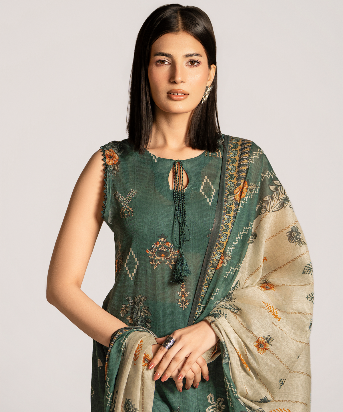 Women Printed 3 Piece Suit - CD2239