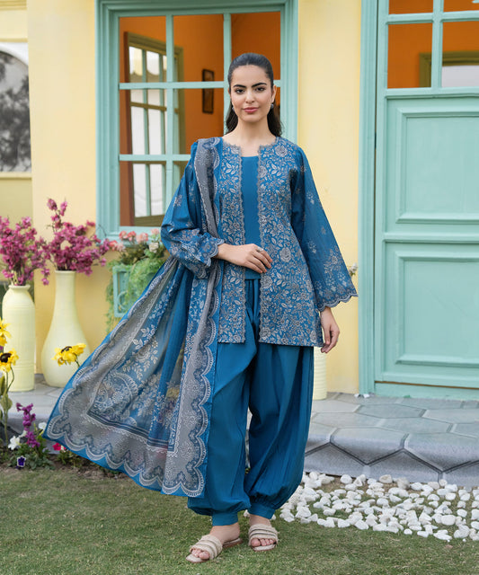 Women Printed 3 Piece Suit - CD2241