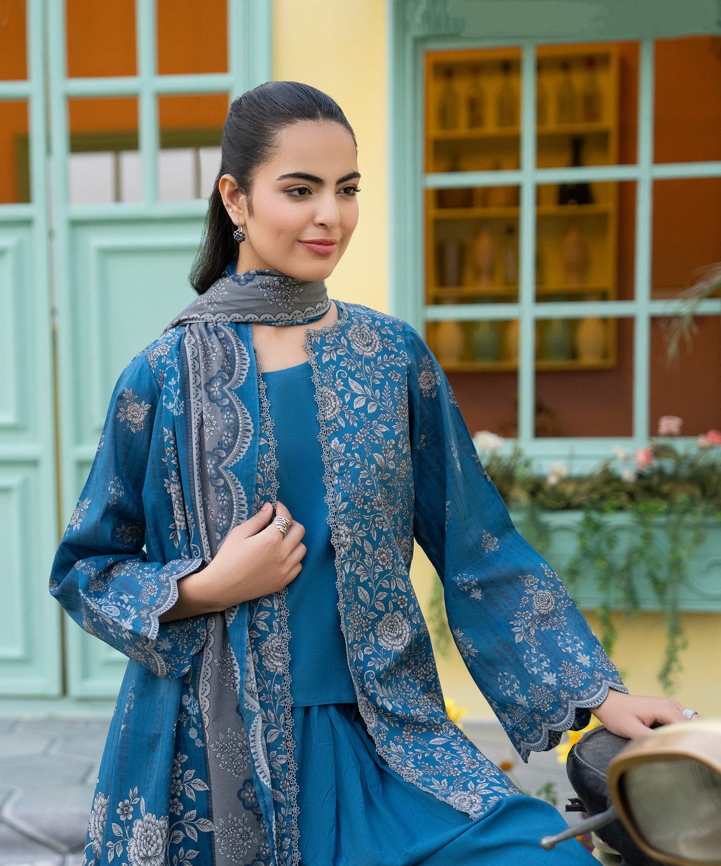 Women Printed 3 Piece Suit - CD2241