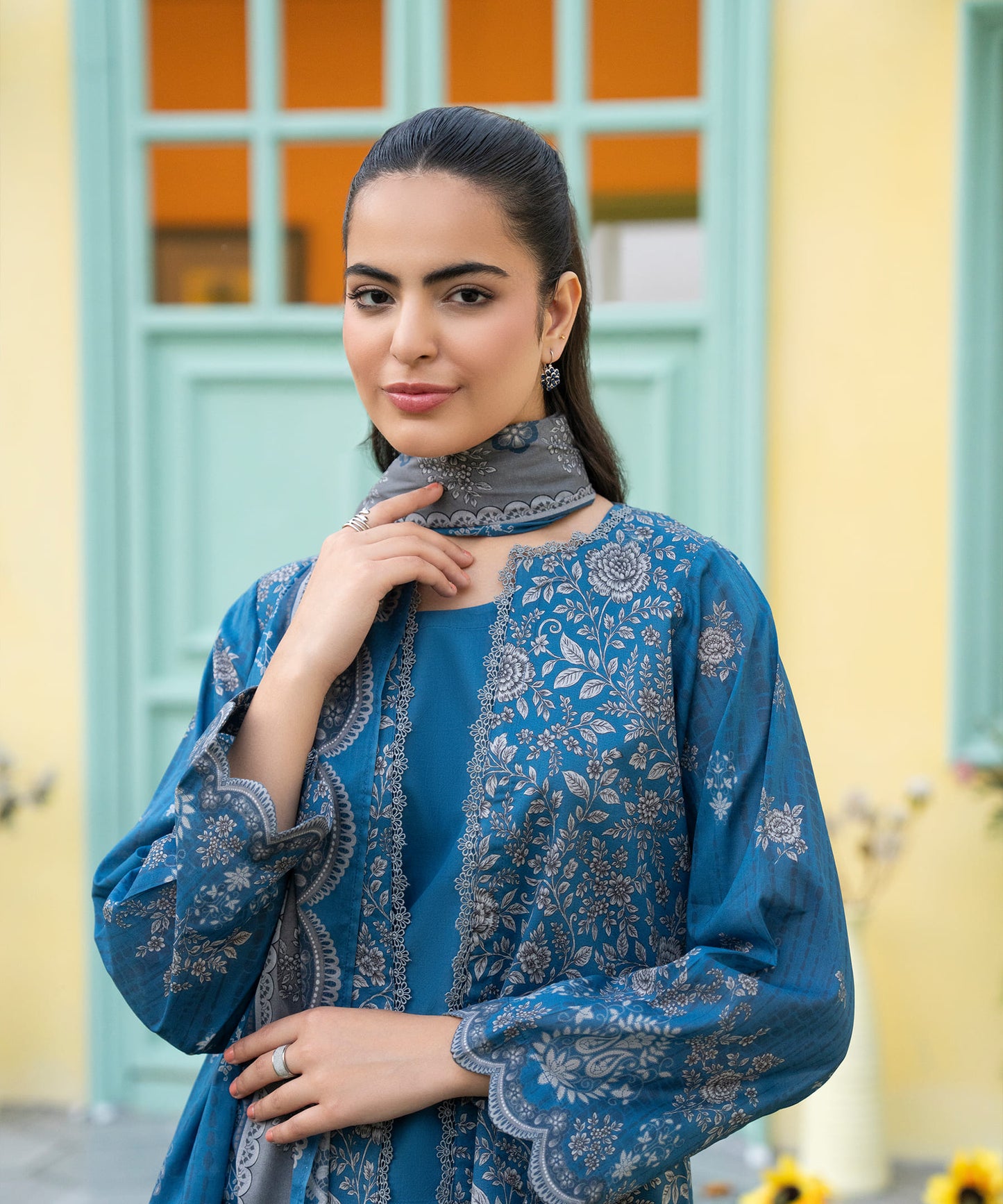 Women Printed 3 Piece Suit - CD2241