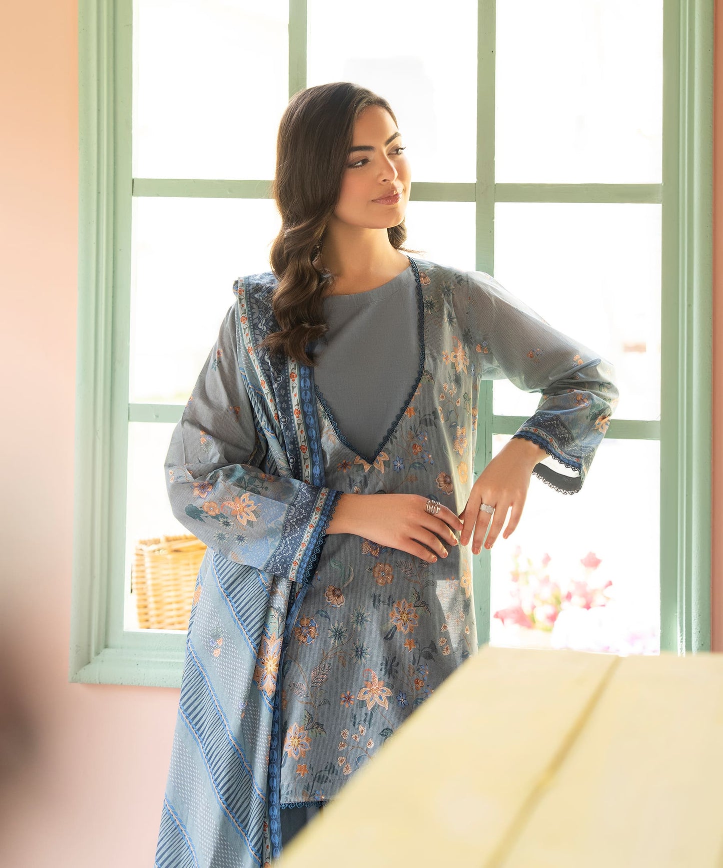 Women Printed 3 Piece Suit - CD2242