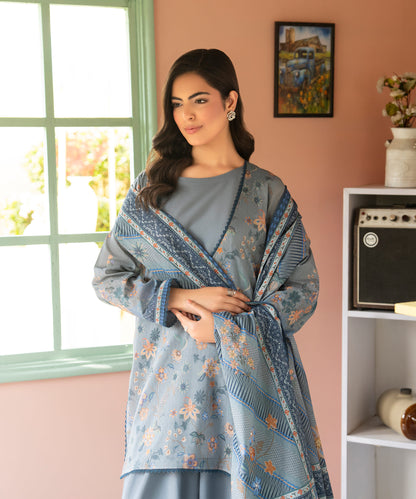 Women Printed 3 Piece Suit - CD2242
