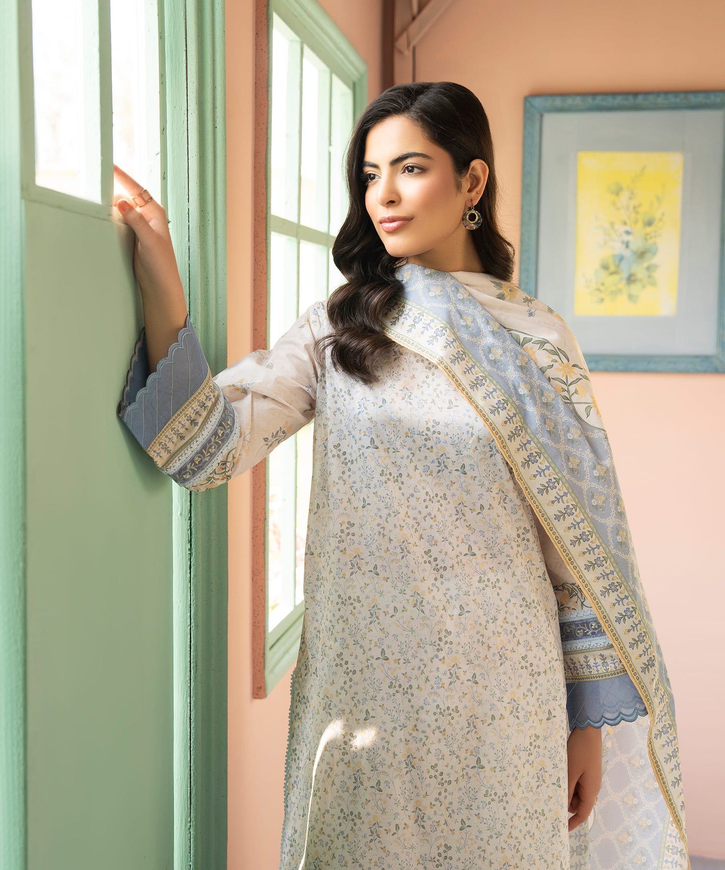 Women Printed 3 Piece Suit - CD2243