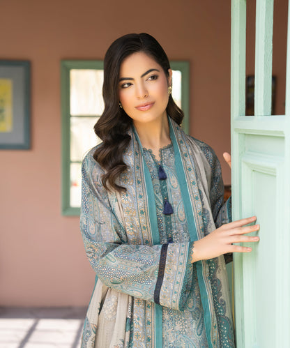 Women Printed 3 Piece Suit - CD2244
