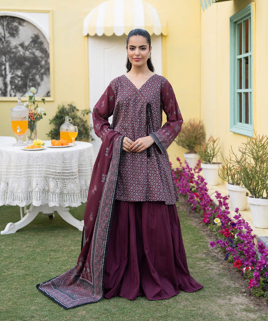 Women Printed 3 Piece Suit - CD2245