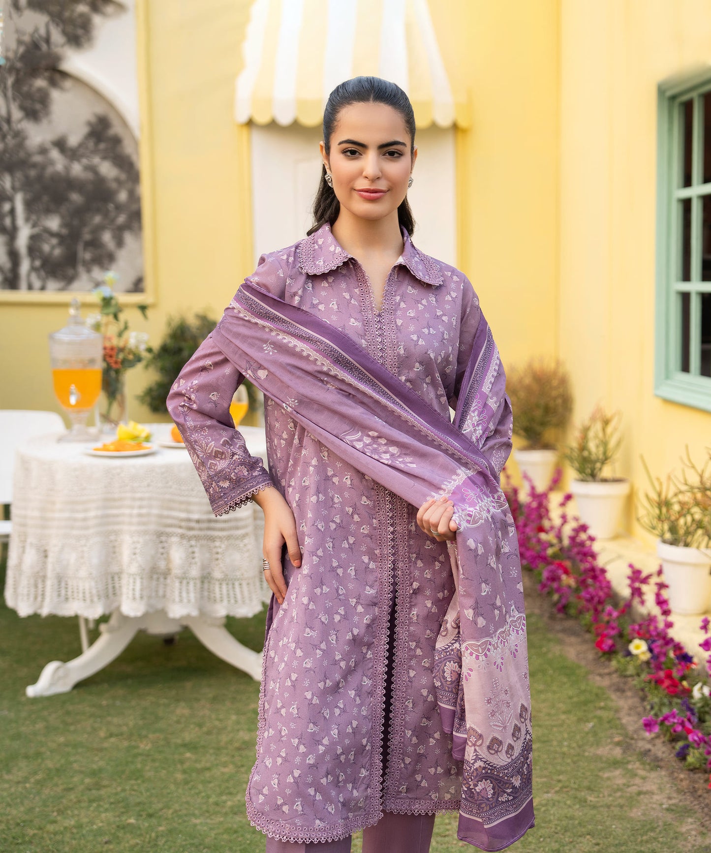 Women Printed 3 Piece Suit - CD2246