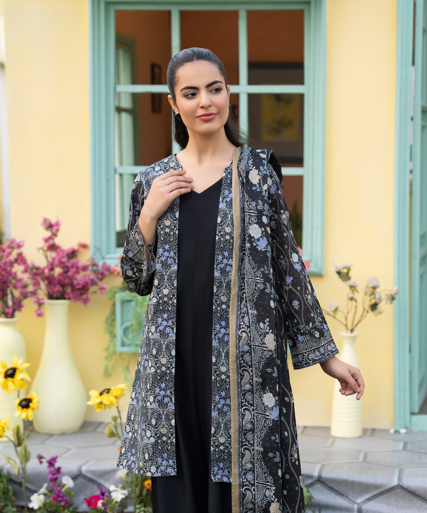 Women Printed 3 Piece Suit - CD2247