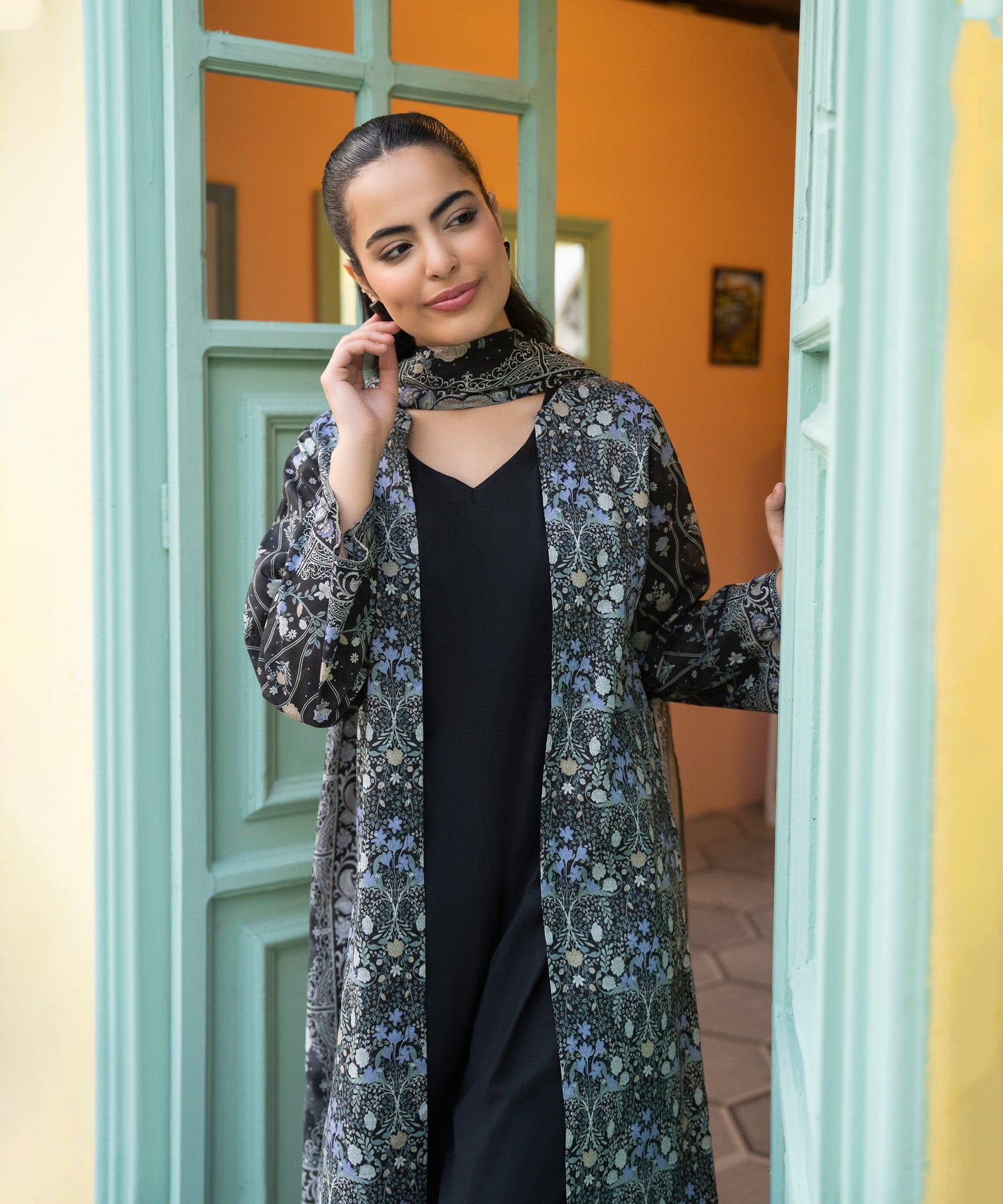 Women Printed 3 Piece Suit - CD2247