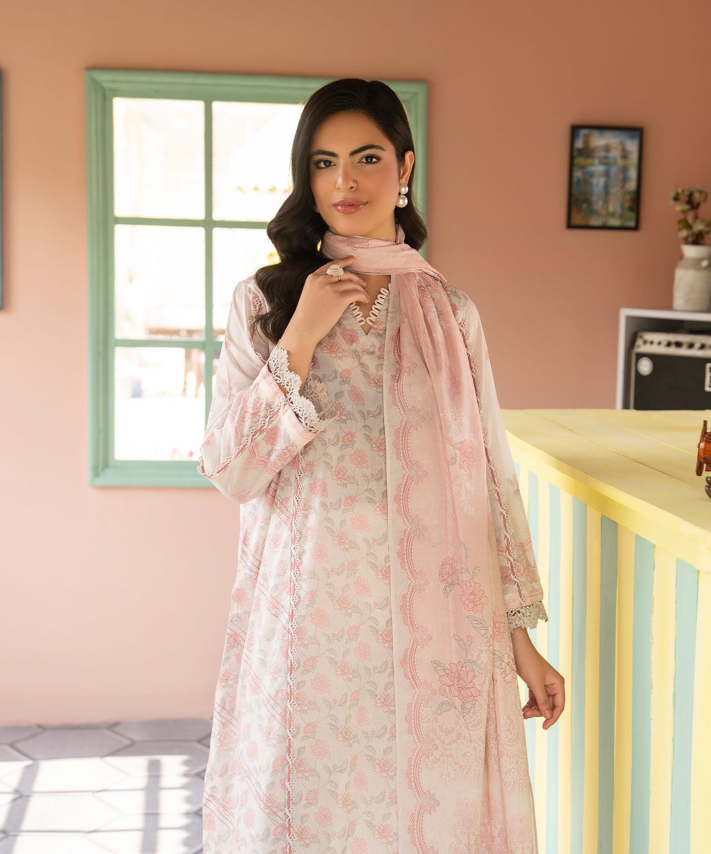 Women Printed 3 Piece Suit - CD2249