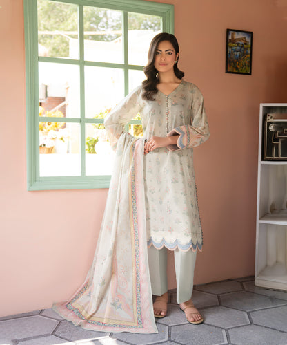 Women Printed 3 Piece Suit - CD2250