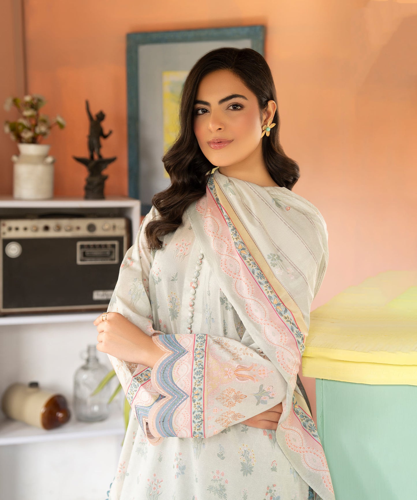 Women Printed 3 Piece Suit - CD2250
