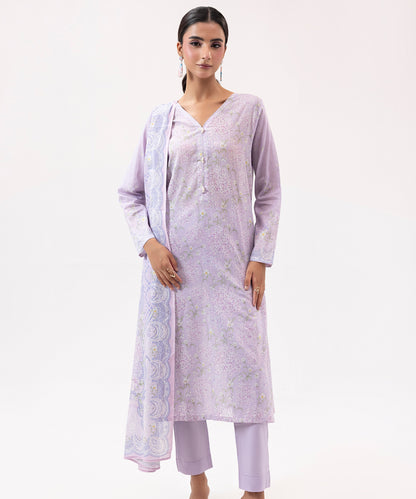 Women Printed 3 Piece Suit  - SDL061