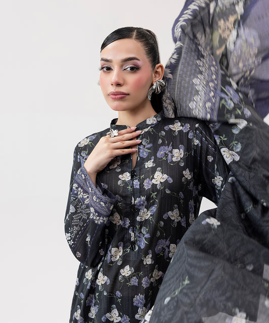 Women Printed 3 Piece Suit  - SDL062