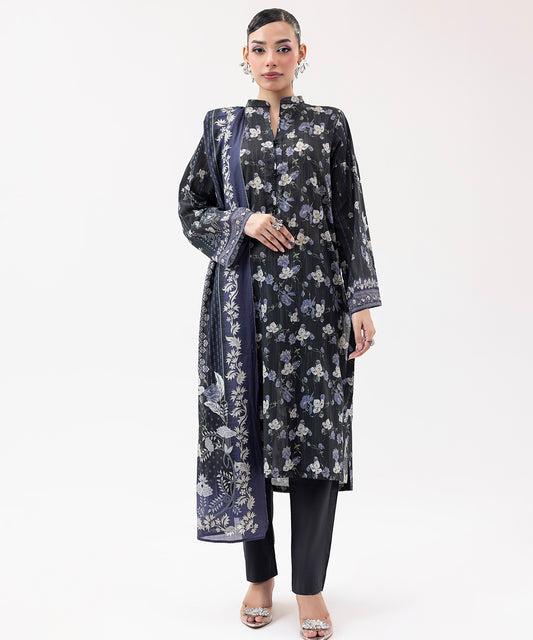 Women Printed 3 Piece Suit  - SDL062