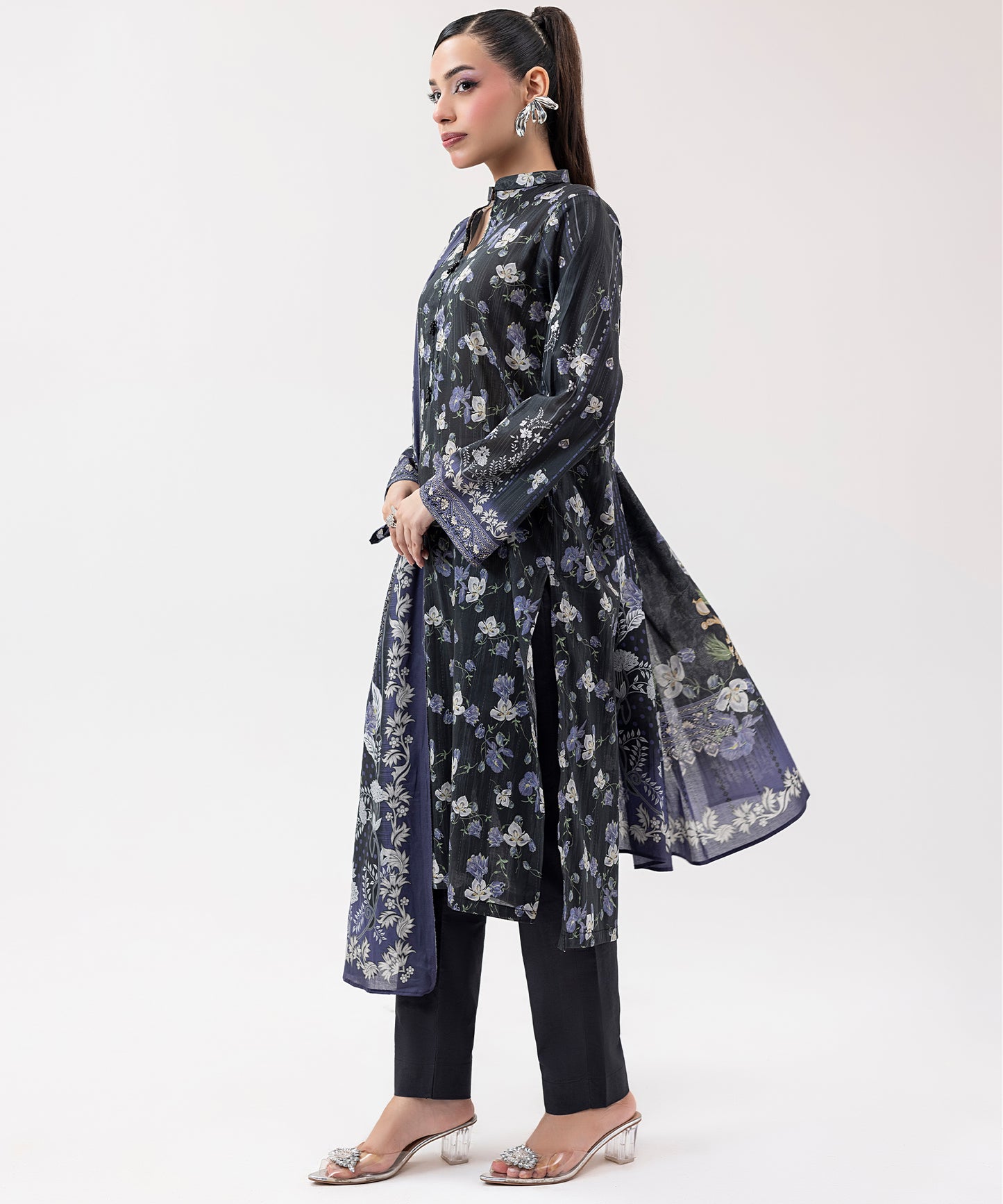 Women Printed 3 Piece Suit  - SDL062