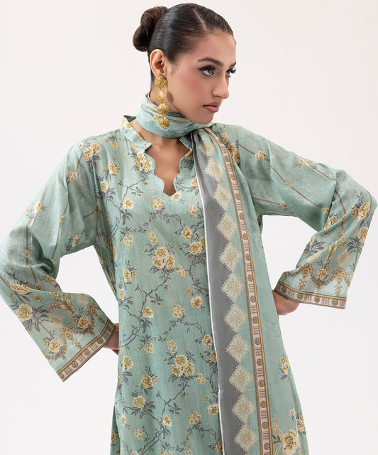 Women Printed 3 Piece Suit  - SDL063
