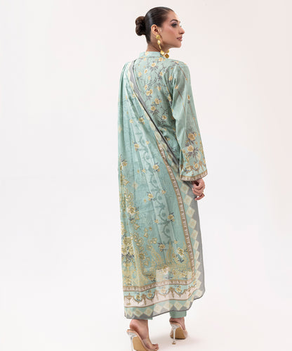 Women Printed 3 Piece Suit  - SDL063