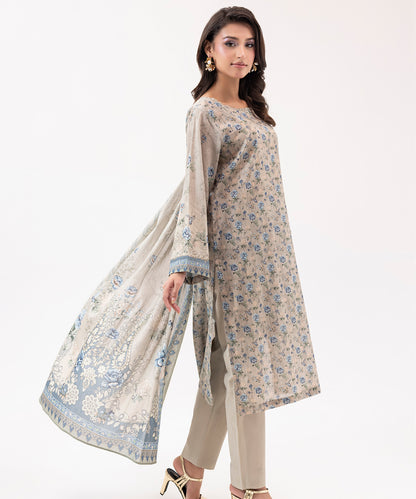 Women Printed 3 Piece Suit  - SDL064