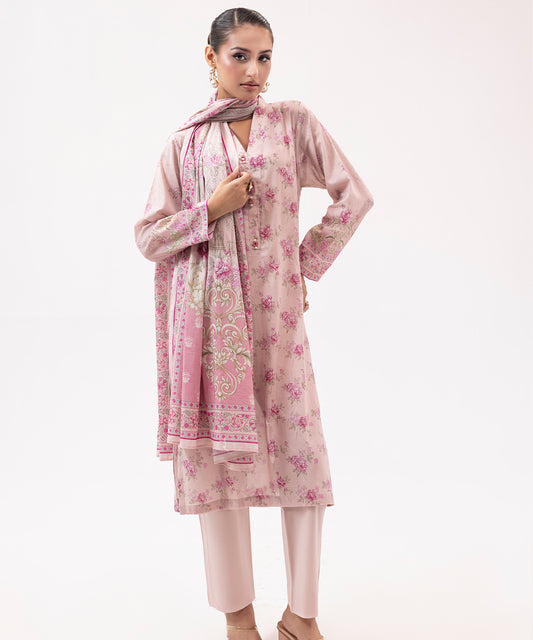 Women Printed 3 Piece Suit  - SDL065
