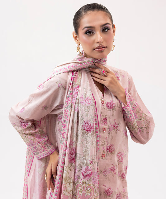 Women Printed 3 Piece Suit  - SDL065