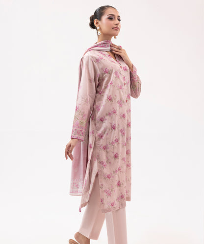 Women Printed 3 Piece Suit  - SDL065