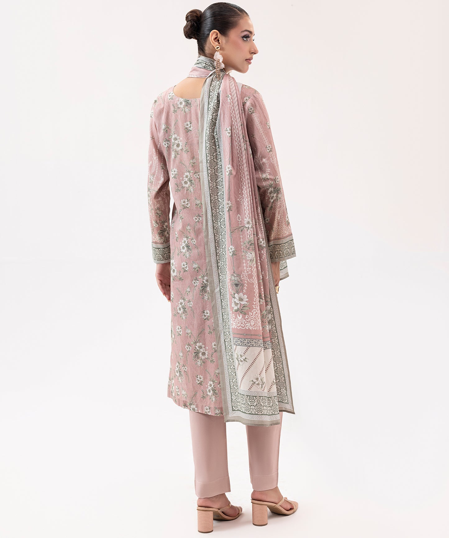 Women Printed 3 Piece Suit  - SDL066
