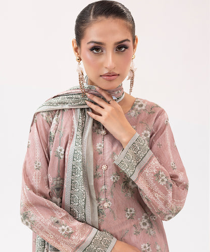 Women Printed 3 Piece Suit  - SDL066