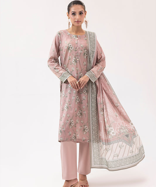 Women Printed 3 Piece Suit  - SDL066