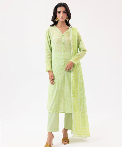Women Printed 3 Piece Suit  - SDL070
