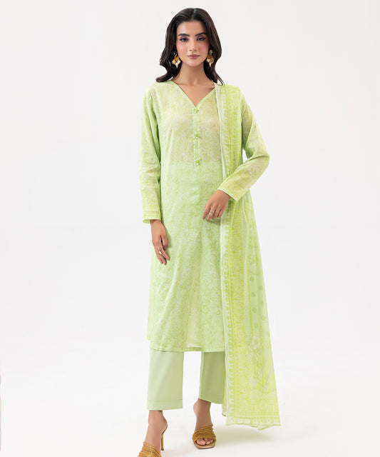 Women Printed 3 Piece Suit  - SDL070