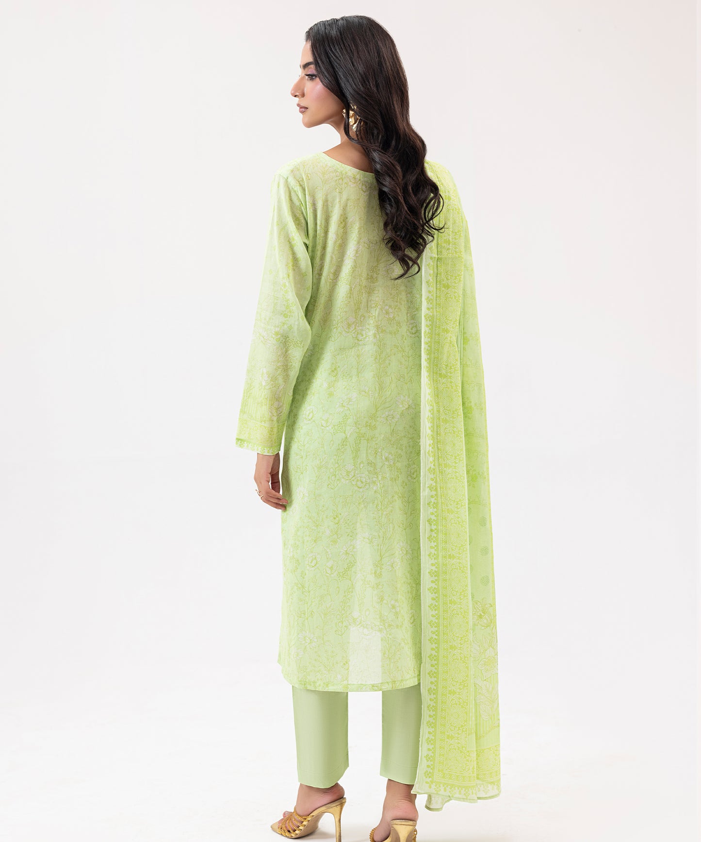 Women Printed 3 Piece Suit  - SDL070