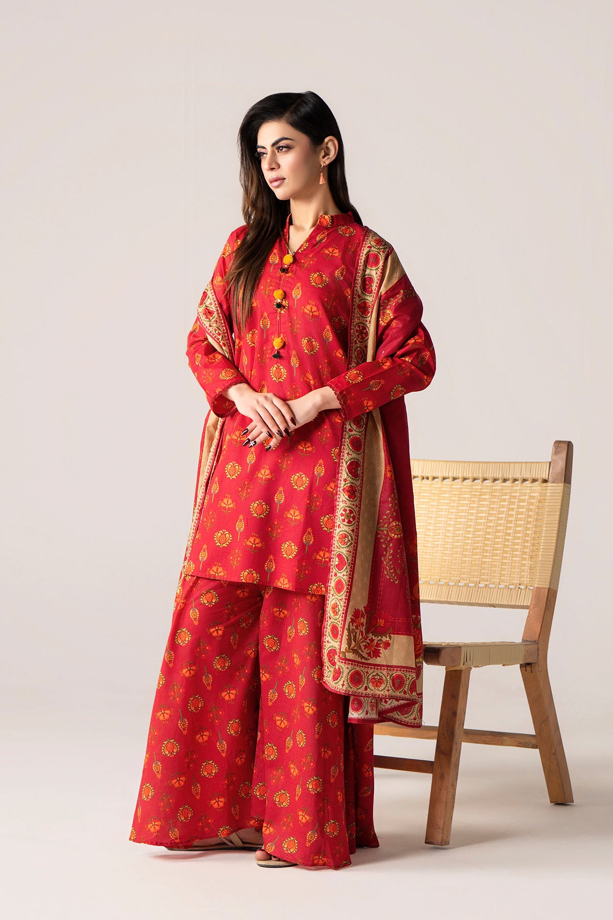 Women Printed 3 Piece Suit - SD2284
