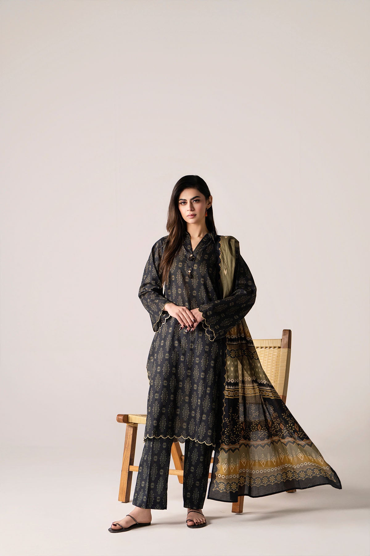 Women Printed 3 Piece Suit - SD2286