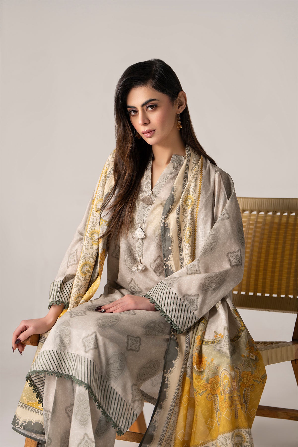 Women Printed 3 Piece Suit - SD2288
