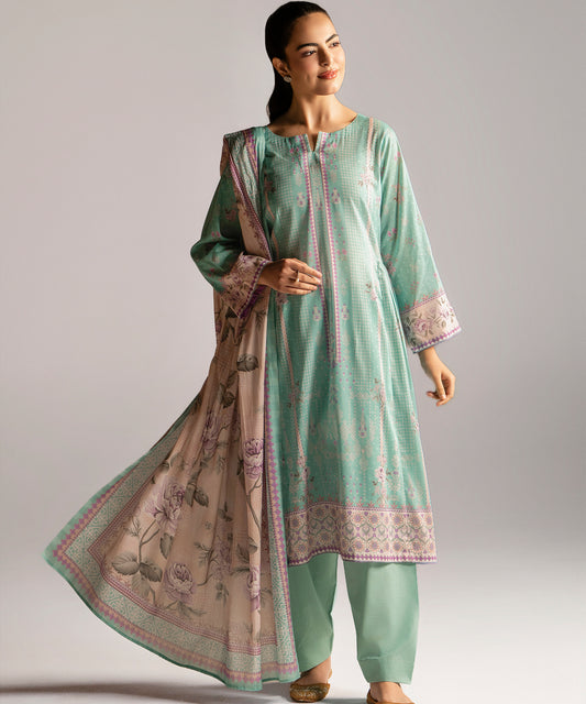 Women Printed 3 Piece Suit - SD2301