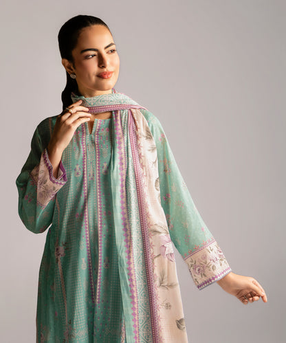 Women Printed 3 Piece Suit - SD2301