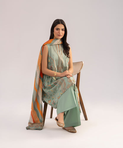 Women Printed 3 Piece Suit - SD2302