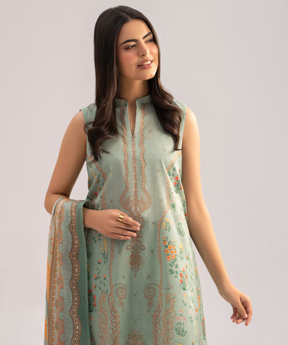 Women Printed 3 Piece Suit - SD2302