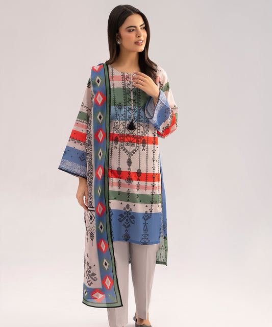 Women Printed 3 Piece Suit - SD2308