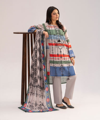 Women Printed 3 Piece Suit - SD2308