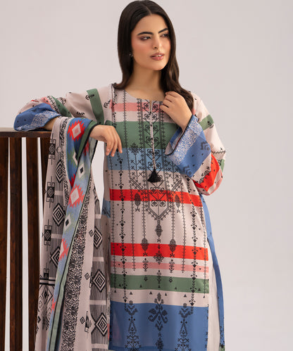 Women Printed 3 Piece Suit - SD2308
