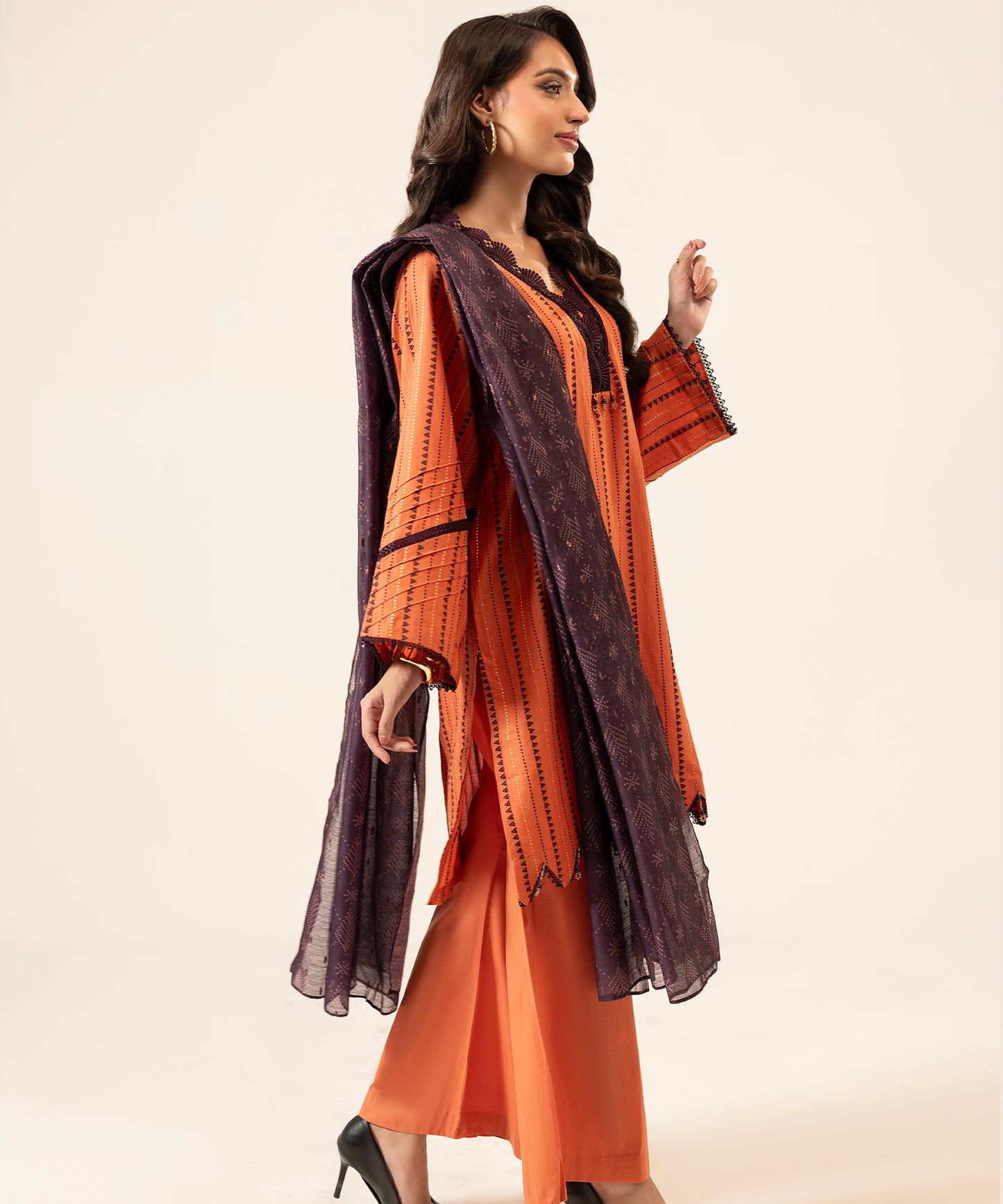 Women Jacquard 3 Piece Suit - JQ2501