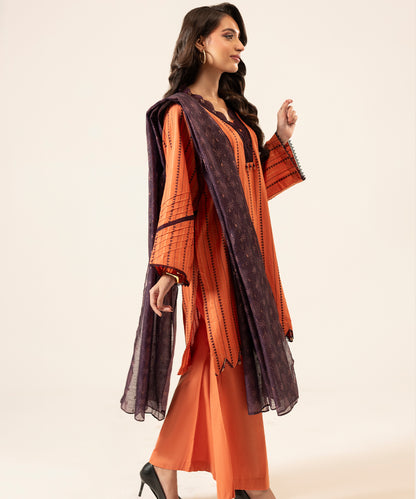 Women Jacquard 3 Piece Suit - JQ2501