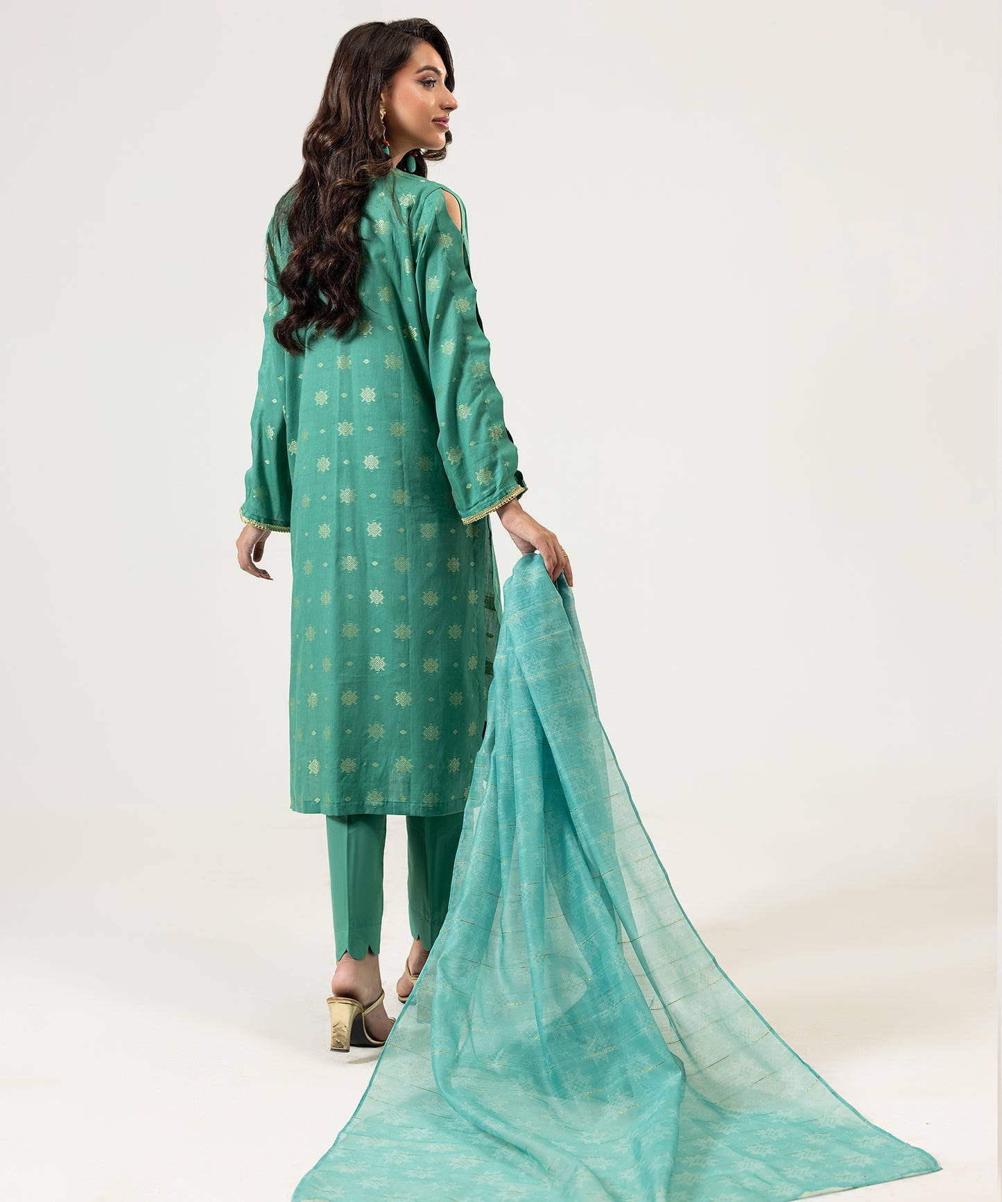 Women Jacquard 3 Piece Suit - JQ2506