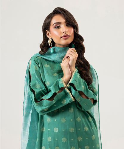 Women Jacquard 3 Piece Suit - JQ2506