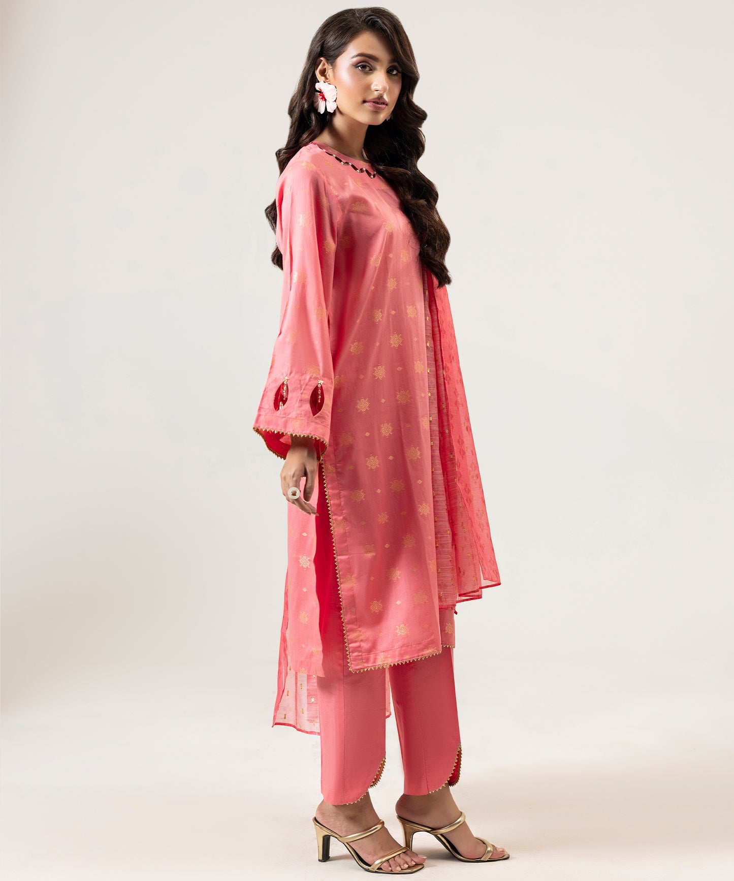 Women Jacquard 3 Piece Suit - JQ2507