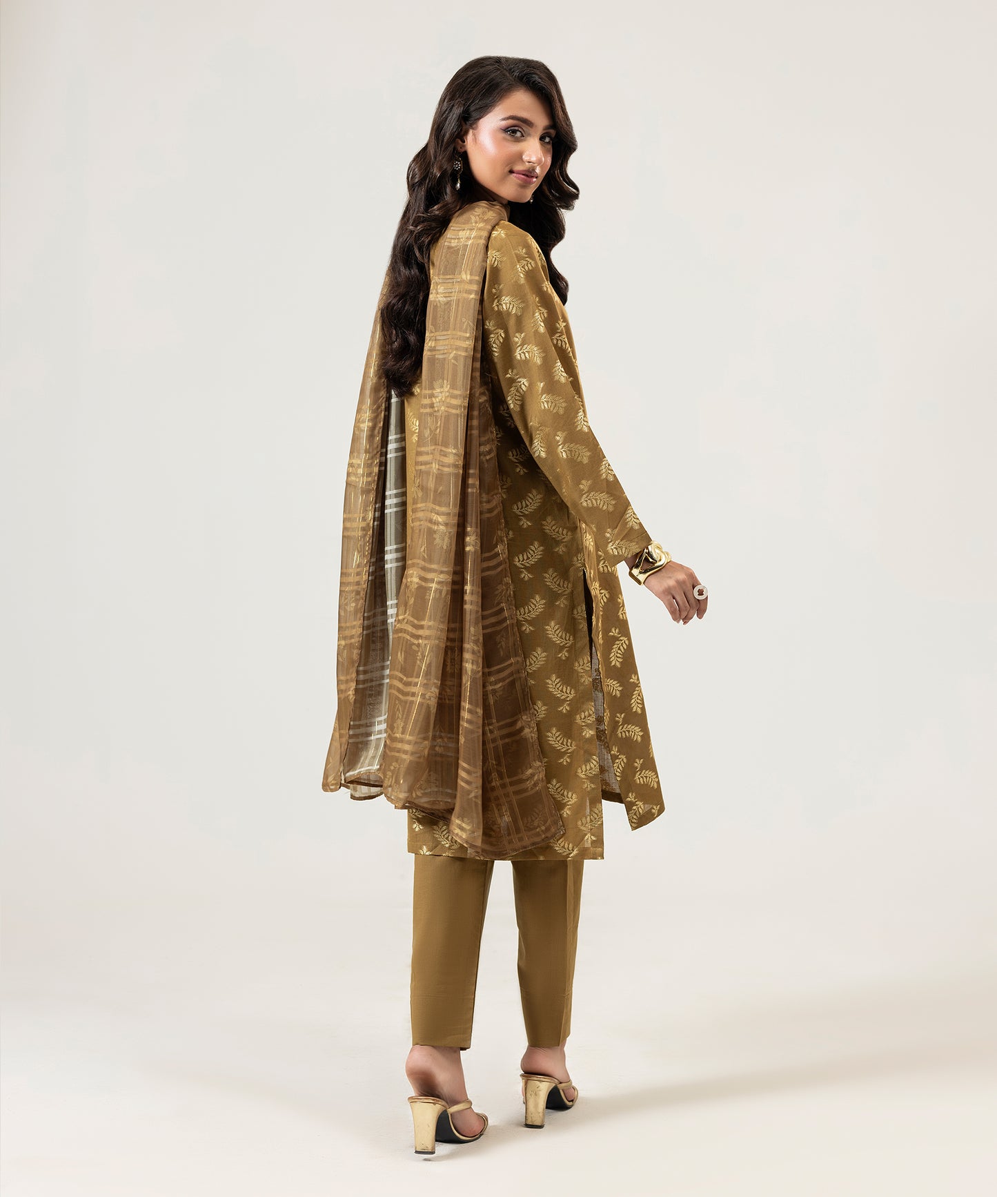 Women Jacquard 3 Piece Suit - JQ2508