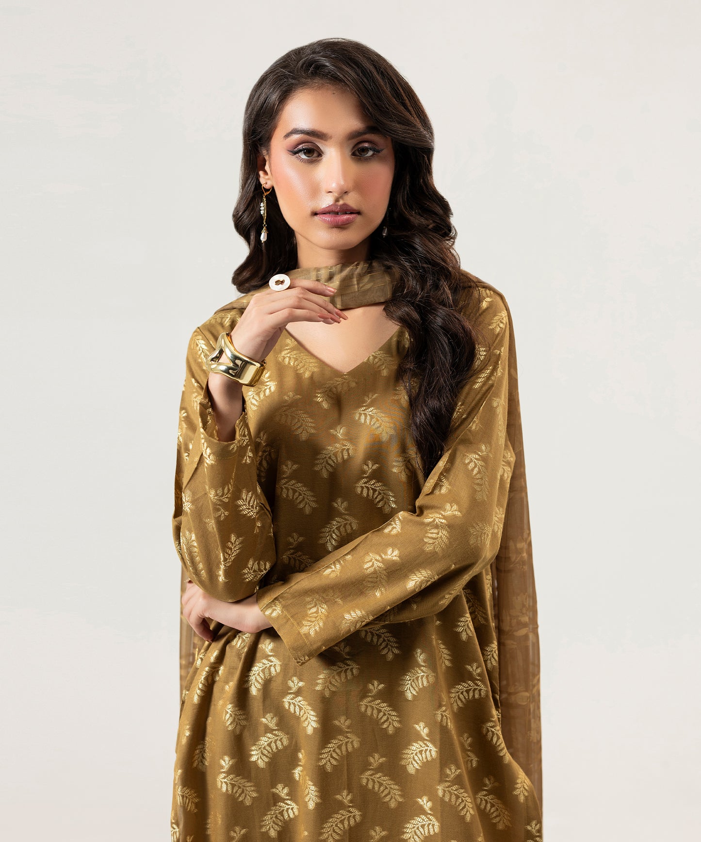 Women Jacquard 3 Piece Suit - JQ2508