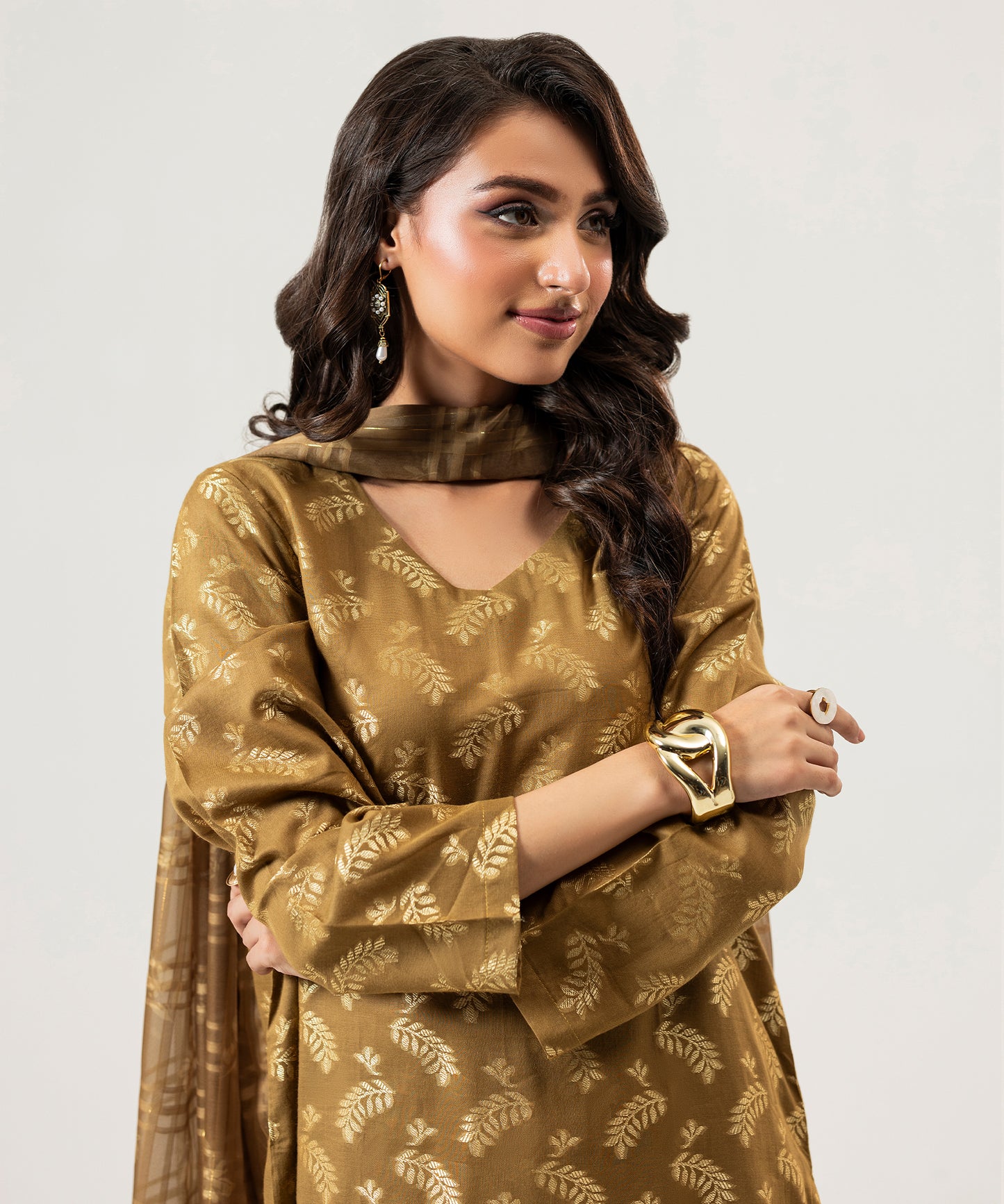 Women Jacquard 3 Piece Suit - JQ2508