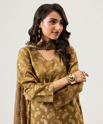 Women Jacquard 3 Piece Suit - JQ2508
